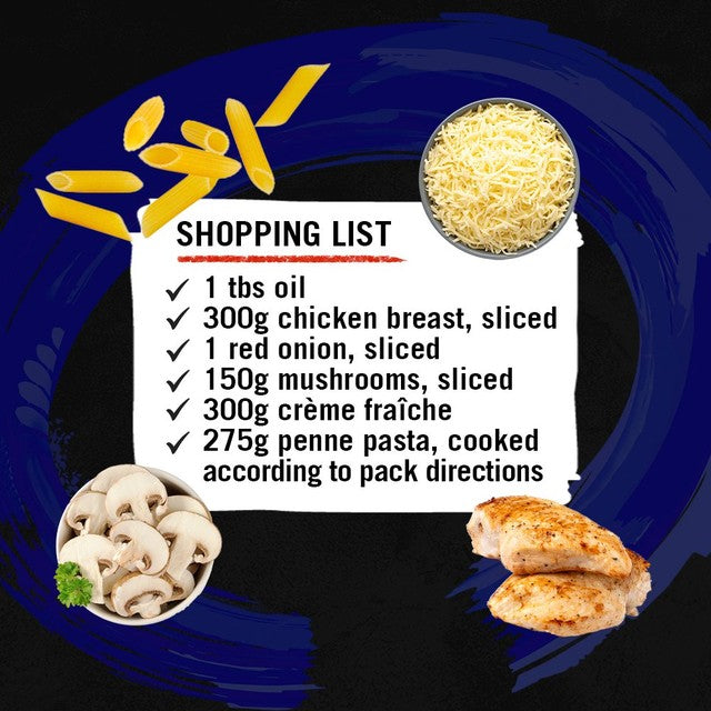 Schwartz garlic and basil creamy pasta bake recipe mix 35g (British brand)