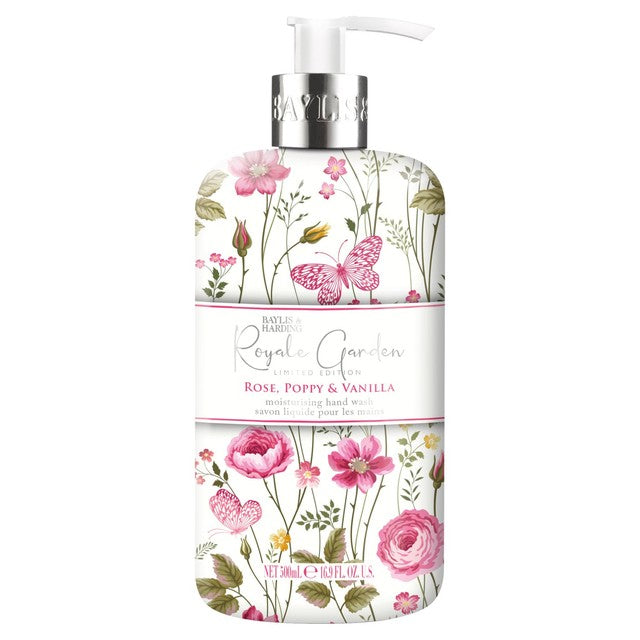 Baylis & Harding Royale Garden Rose, Poppy & Vanilla hand wash 500ml - British product