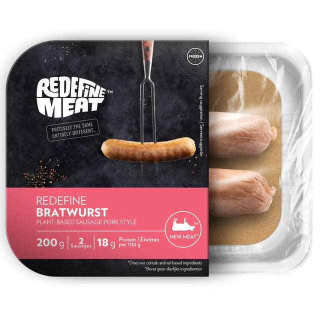 Redefine Meat Plant Based Bratwurst 2 x 100g, imported from the UK