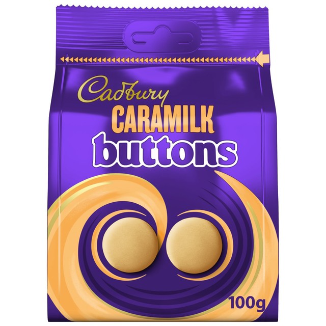 Cadbury Caramilk white chocolate buttons 100g - British product