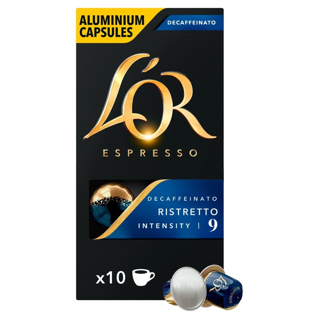 L'OR Ristretto Decaf coffee pods x10, UK version