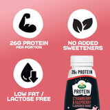 Arla protein milk shake strawberry and raspberry flavour 482ml - British product