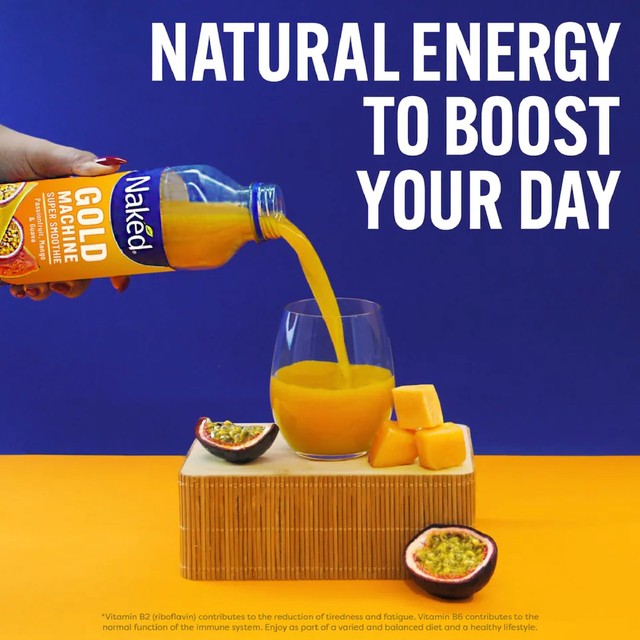 Naked Gold Machine Smoothie tropical fruit blend 750ml, imported from the UK