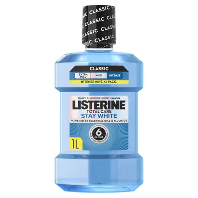 Listerine Total Care Stay White Intense Mint Classic Mouthwash 1L