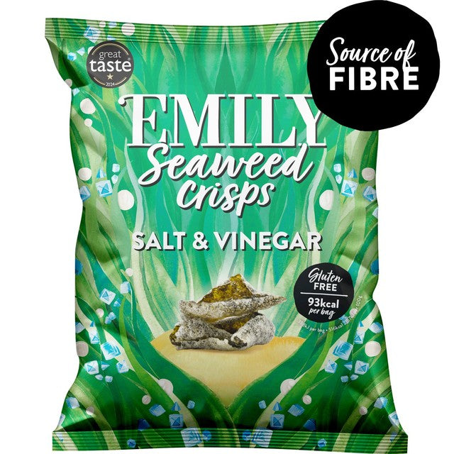 Emily Seaweed Crisps Salt & Vinegar 18g - British product