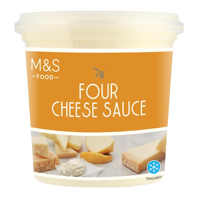 M&S Four Cheese Sauce 350g, imported from the UK