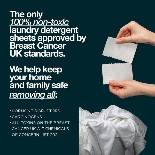The Lab Co. non bio fragrance free laundry detergent sheets 64 loads (British brand)