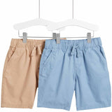 M&S boys cotton shorts Blue 2-3 years, imported from the UK
