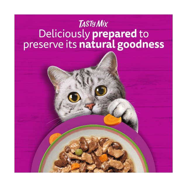 Whiskas Tasty Mix Chef's Choice adult cat food pouches 40 x 85g (British brand)