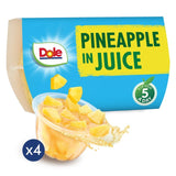 Dole pineapple in juice fruit pots multipack 4 x 113g - British product