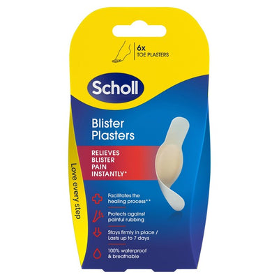 Scholl Toe Blister Plasters Foot Care 6 Pack