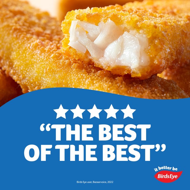 Birds Eye breaded cod fish fingers 504g - British product