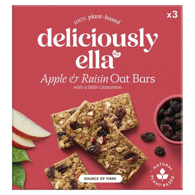 Deliciously Ella apple raisin cinnamon oat bar 150g multipack - British product