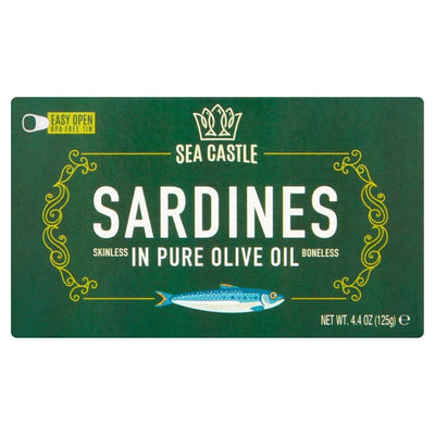 Sea Castle Canned Skinless & Boneless Sardines in Olive Oil 125g
