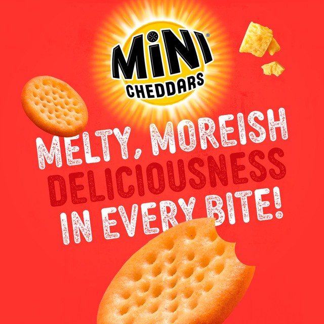 Jacob's Mini Cheddars Red Leicester cheese snack biscuits 6 pack, UK version