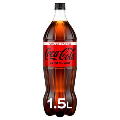 Coca-Cola Coke Zero Extra Free Sugar Free Cola 1500ml