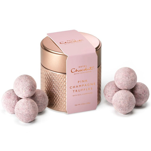 Hotel Chocolat Pink Champagne chocolate truffles 100g, UK version