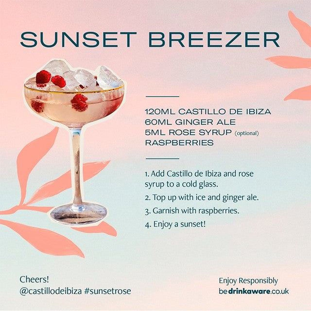 Castillo de Ibiza pale rosé wine 75cl - British product