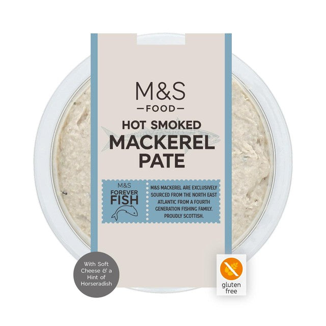 M&S coarse smoked mackerel pâté 115g, imported from the UK