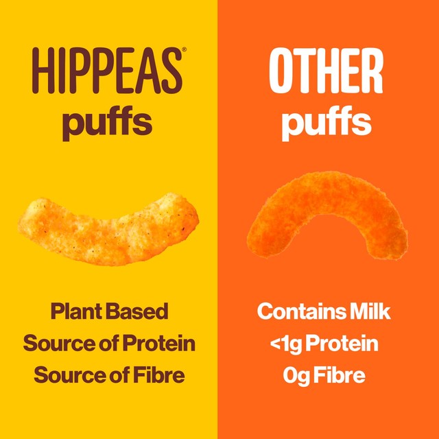 Hippeas chickpea puffs Sweet & Smokin' 5-pack, UK version