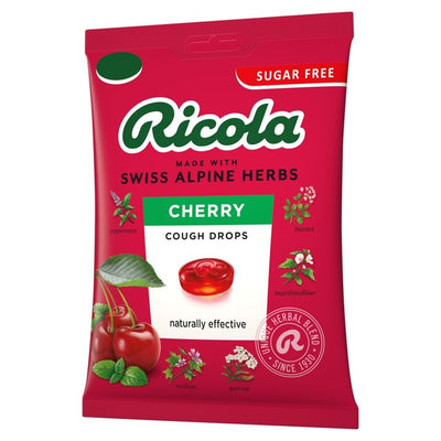 Ricola Cherry Sugar-Free Herbal Cough Drops