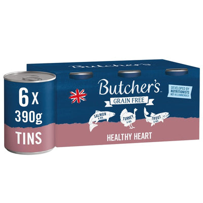 Butcher's Healthy Heart Dog Food Variety Pack 6 x 390g Tins
