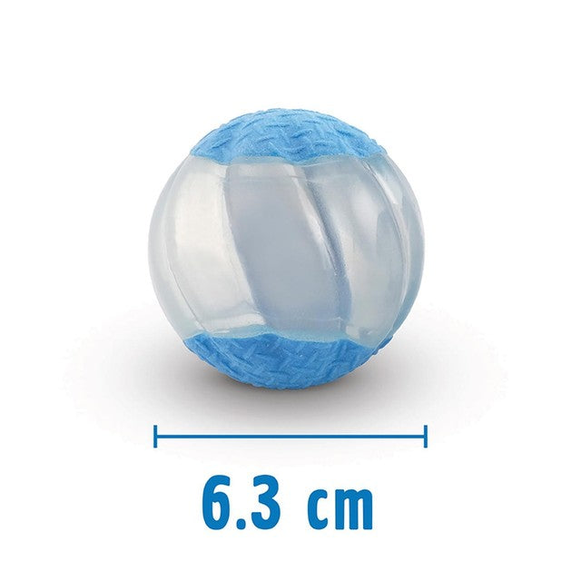 Zeus Duo Ball 6.3cm With Squeaker & Glo