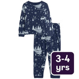 M&S Frozen children's pyjamas in navy for ages 3-4 years, imported from the UK