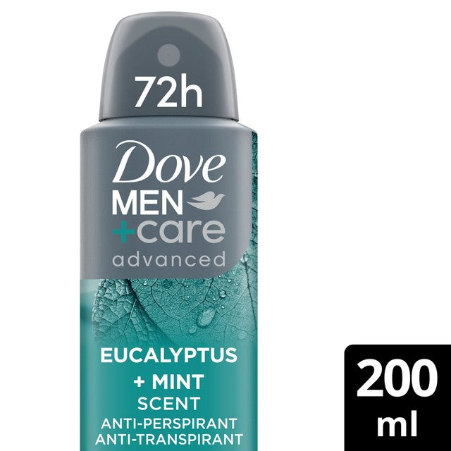 Dove Men+Care anti-perspirant deodorant spray Eucalyptus and Mint 200ml - British product