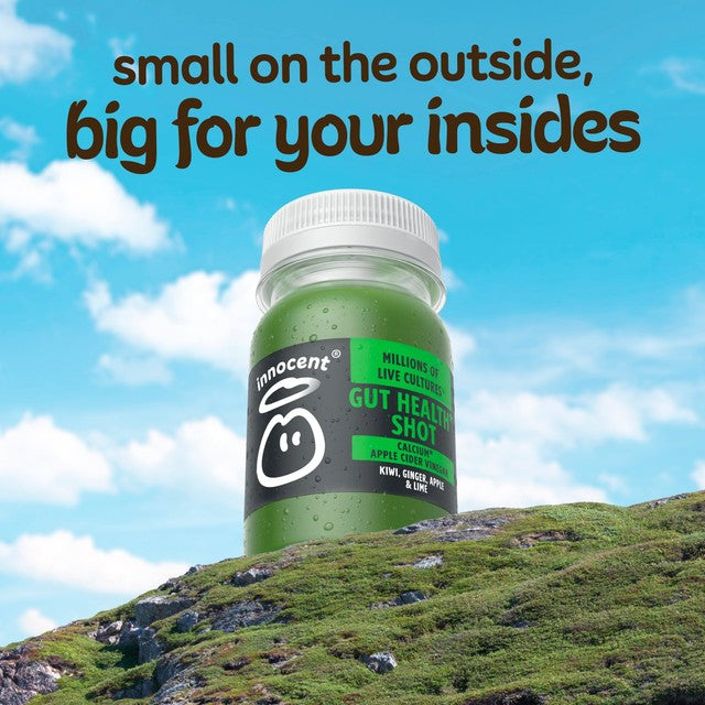 Innocent gut health kiwi ginger apple & lime shot 80ml, UK version
