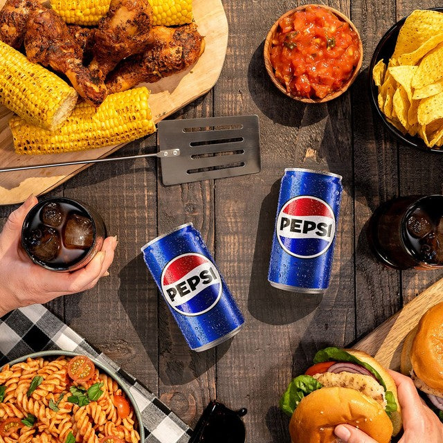 Pepsi Regular cola soft drink 8 x 330ml, imported from the UK