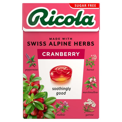 Ricola Cranberry Sugar Free Herbal Sweets 45g