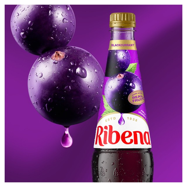 Ribena blackcurrant squash 1.5L, imported from the UK