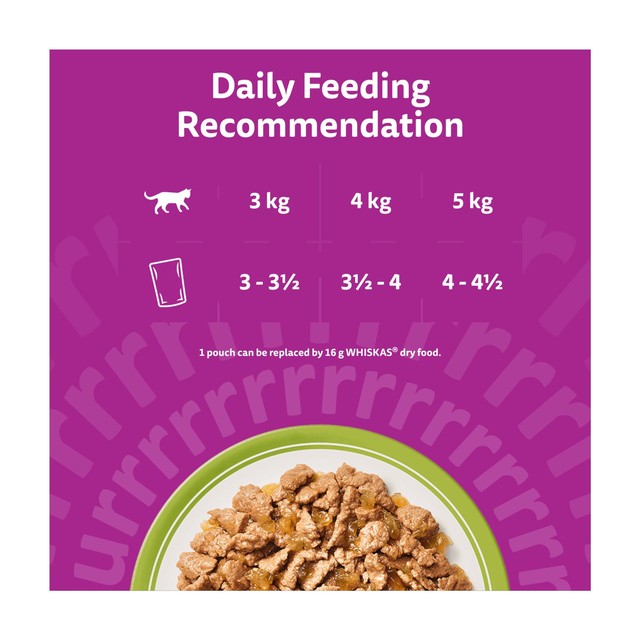 Whiskas wet cat food pouches mixed menu 12 x 85g (British brand)