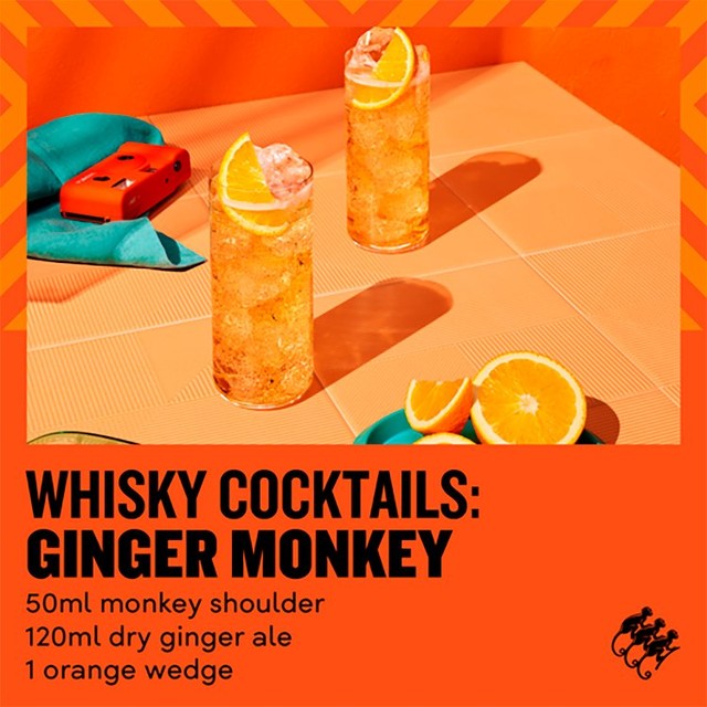 Monkey Shoulder Smooth & Rich Whisky 70cl, imported from the UK