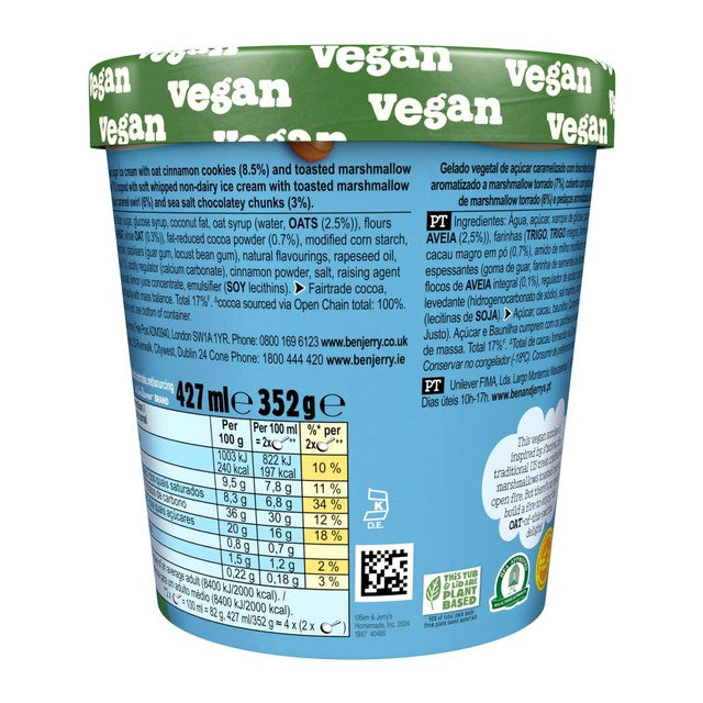 Ben & Jerry's Oat of This Swirled non-dairy vegan ice cream tub 427ml - British product