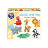 Orchard Toys Match and Feel Two-piece Jungle Puzzles, imported from the UK