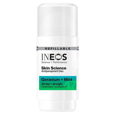 INEOS Skin Science Antiperspirant Deodorant Roll On Geranium & Mint 50ml