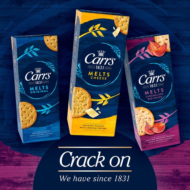 Carr's caramelised red onion crackers 150g - British product