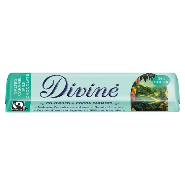 Divine Salted Caramel Chocolate Bar 35g - British product