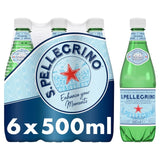 San Pellegrino sparkling mineral water 6 x 500ml bottles (British brand)