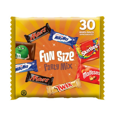 Mars Maltesers M&M's Twix Funsize Milk Chocolate Sweets Party Bag 540g