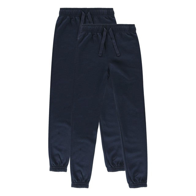 M&S kids cotton-rich joggers navy 7-8 years, imported from the UK