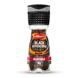 Schwartz black peppercorn grinder 35g (British brand)