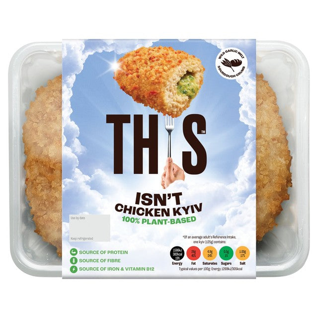 THIS plant-based chicken kyiv wild garlic 250g (British brand)