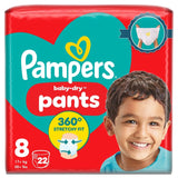 Pampers Baby Dry Nappy Pants Size 8 Essential Pack