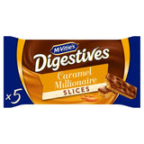 Mcvitie's digestive caramel slices cake bars 5 pack, imported from the UK