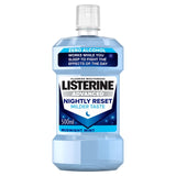 Listerine Advanced Nightly Reset Milder Taste Alcohol Free mouthwash 500ml, UK version