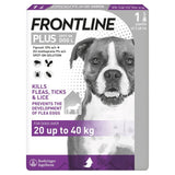 Frontline Plus flea and tick treatment for large dogs up to 40kg - British product