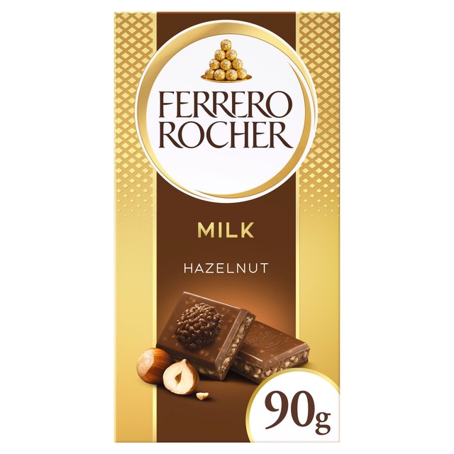 Ferrero Rocher original milk chocolate bar 90g - British product